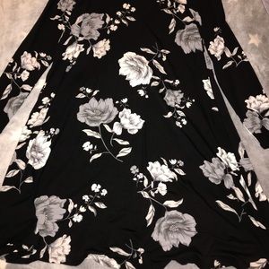 Old Navy black floral dress